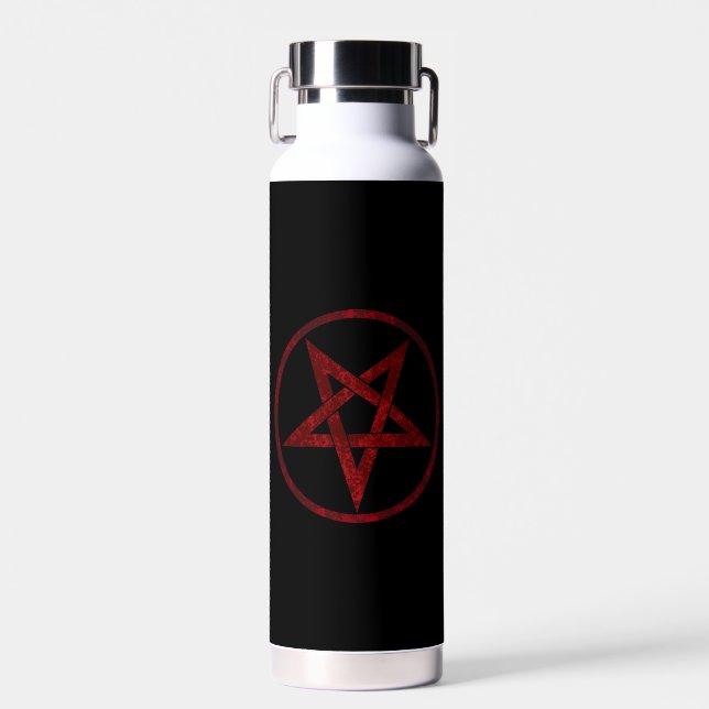 Botella De Agua Pentagram del diablo Rojo (Delantero)