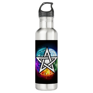 Botella De Agua Pentagrama de Wiccan