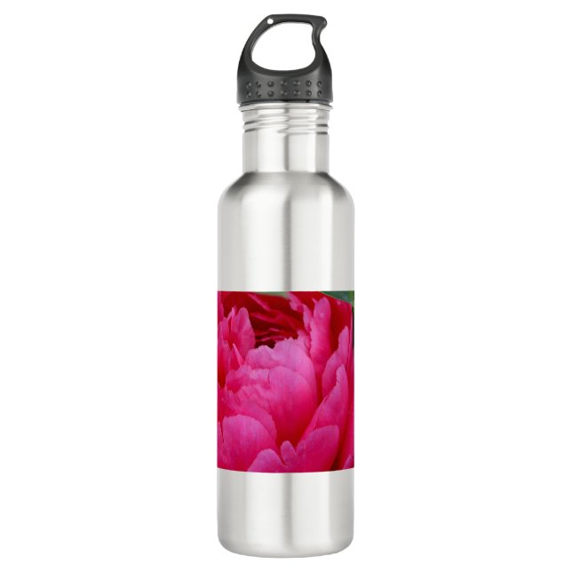 Botella De Agua Peony rosado de Bashful (Anverso)