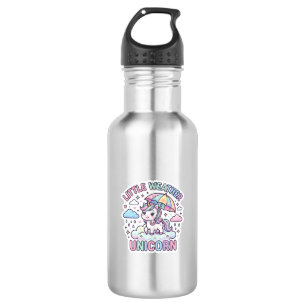 Botella De Agua Pequeño Unicornio Climático Diseño Gráfico Unicorn