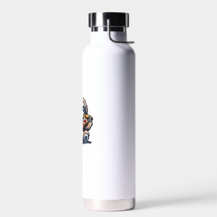 Botella De Agua Perezoso divertido comiendo Pizza, Amante de Anima