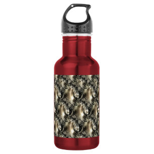 Botella De Agua Perlas doradas