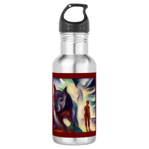 Botella De Agua Perro animal espiritual 2