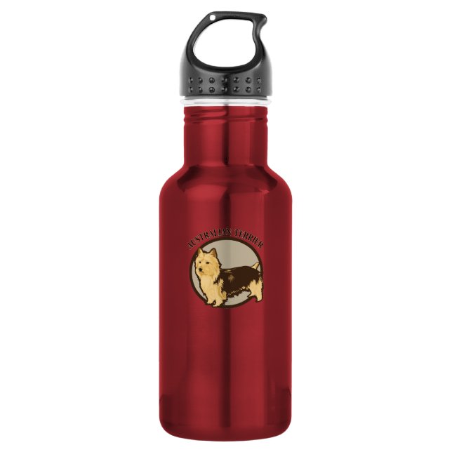 Botella De Agua Perro Australia Terrier (Anverso)