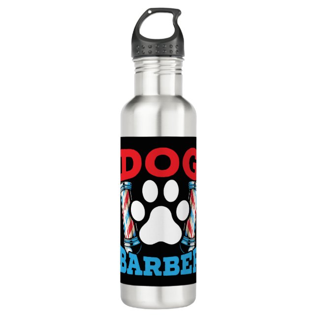 Botella De Agua Perro Barber Mascota Groomer Mascota Salon Fur Art (Anverso)