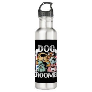 Botella De Agua Perro Barber Mascota Groomer Mascota Salon Fur Art