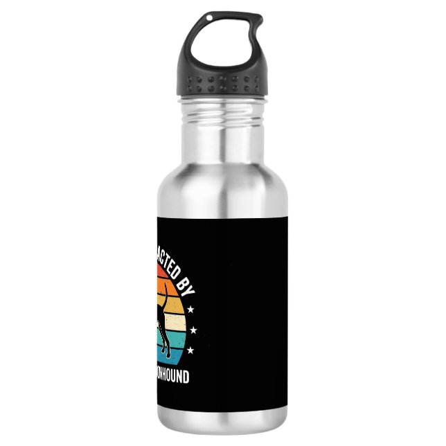 Botella De Agua Perro Bluetick Coonhound Atardecer Retro (Anverso)