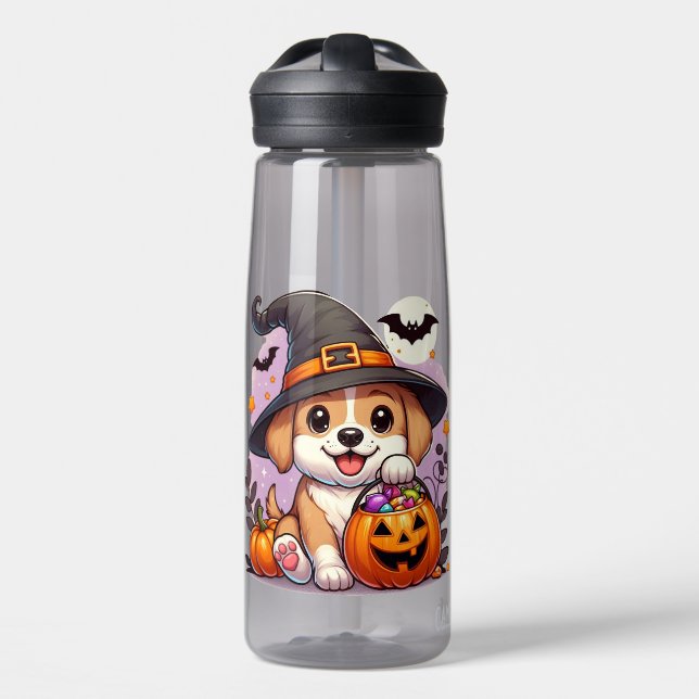 Botella De Agua Perro/cachorro de Halloween (Delante)
