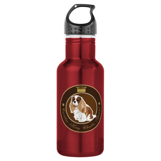 Botella De Agua Perro Cavalier King Charles Spaniel (Anverso)