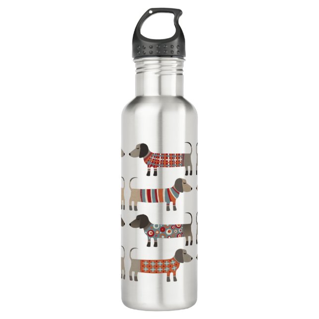 Botella De Agua Perro Dachshund Sausage (Anverso)