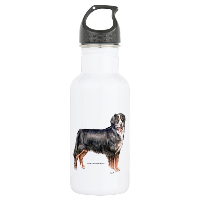 Botella De Agua Perro de montaña de Bernese (Anverso)