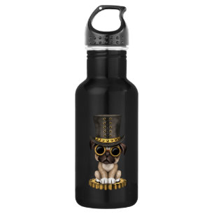 Botella De Agua Perro de perrito lindo del barro amasado de