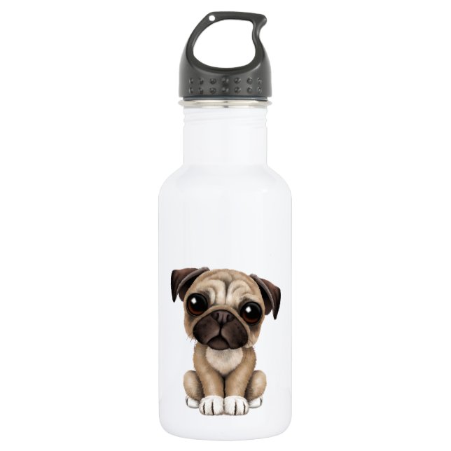 Botella De Agua Perro de perrito lindo del barro amasado del bebé (Anverso)