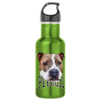 Botella De Agua Perro de Pitbull