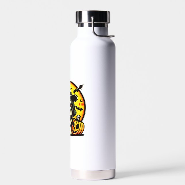 Botella De Agua Perro Halloween Lowchen (Izquierdo)