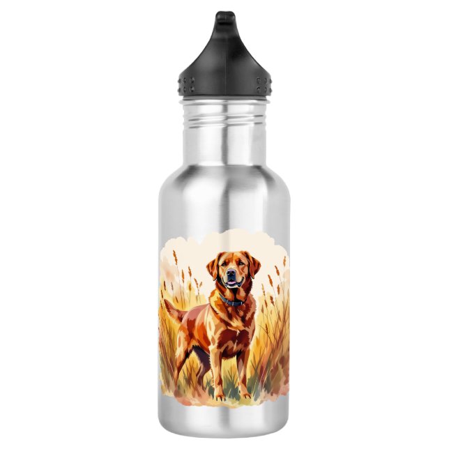 Botella De Agua Perro Labrador Retriever Fox Rojo (Derecha)