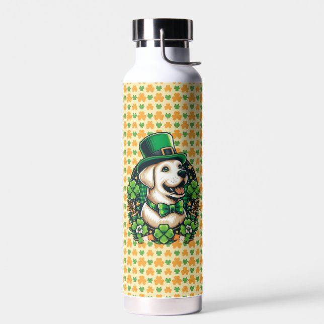 Botella De Agua Perro lindo del Día de San Patricio (Izquierdo)