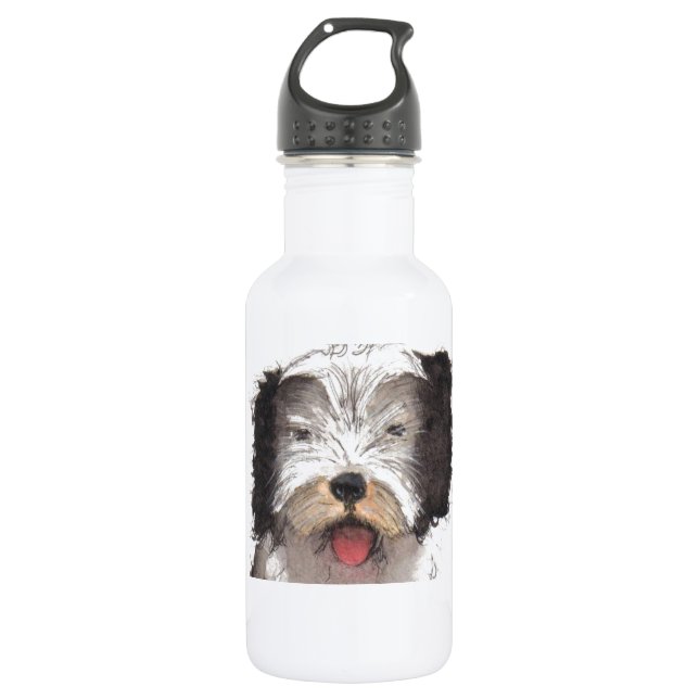 Botella De Agua Perro ovino inglés viejo (Anverso)