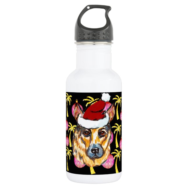 BOTELLA DE AGUA PERRO PASTOR ALEMÁN (Anverso)