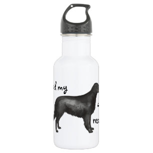 Botella De Agua Perro perdiguero Plano-Revestido del rescate