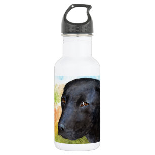 Botella De Agua Perro recuperador de labrador negro 115