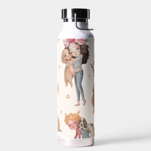 Botella De Agua Perros de amor