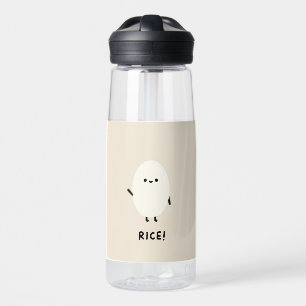 Botella De Agua personaje de arroz lindo minimalista kawaii divert