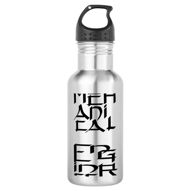 Botella De Agua Personaje de ingeniero mecánico (Anverso)