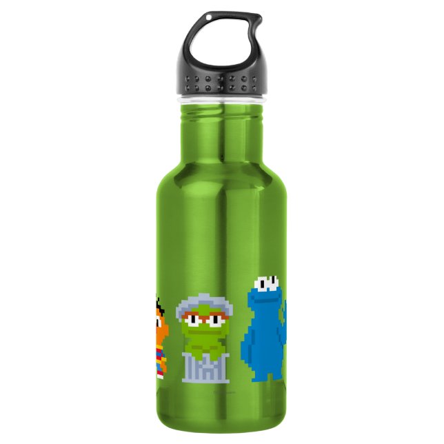 Botella De Agua Personajes de Pixel Sesame Street (Anverso)