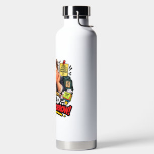 Botella De Agua Personajes Divertidos Globo Regreso a Clases