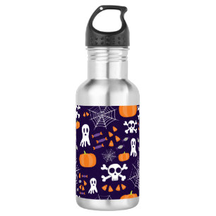 Botella De Agua Personajes Divertidos y Espeluznantes de Halloween