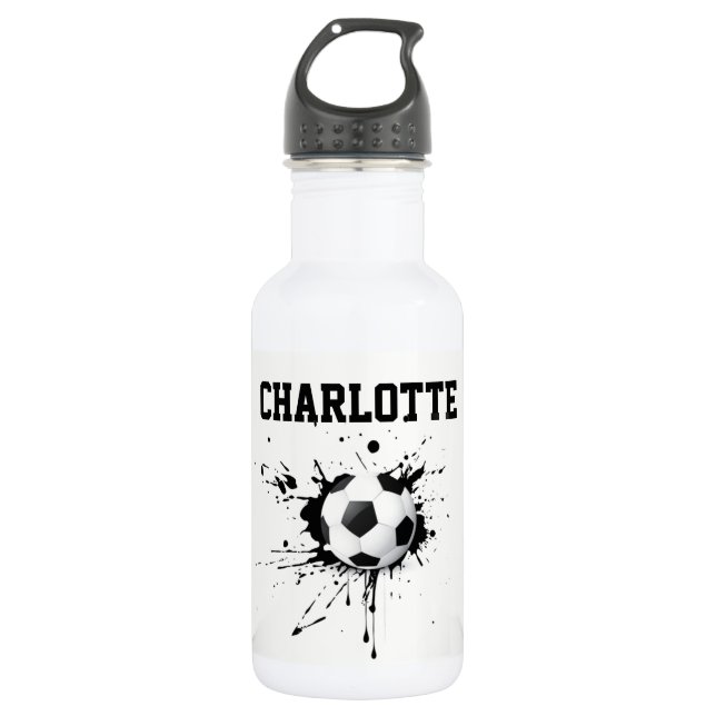 Botella de agua personal del fútbol del fútbol de (Anverso)