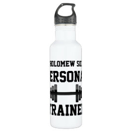 Botella de agua personal del instructor, nombre