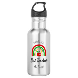 Botella De Agua Personalised World's Best Teacher Water Bottle