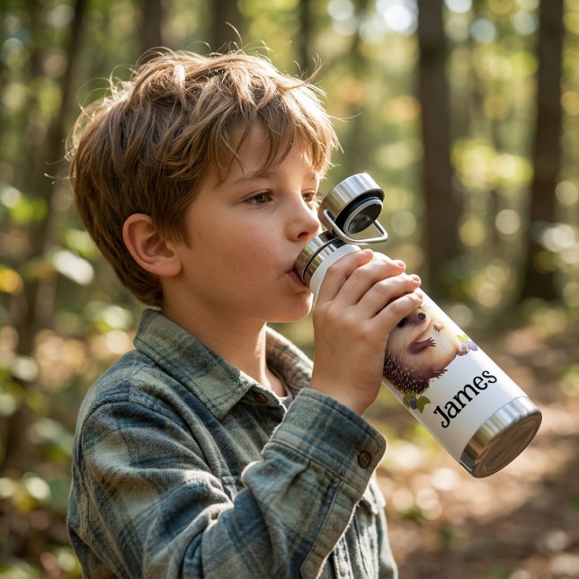 Botella De Agua Personaliza Kids Hedgehog  (Subido por el creador)