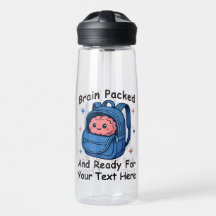 Botella De Agua Personalizable de vuelta a la escuela "listo para
