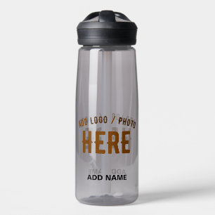 BOTELLA DE AGUA PERSONALIZABLE MODERNO ELEGANTE ASH VERIFICADO MAR