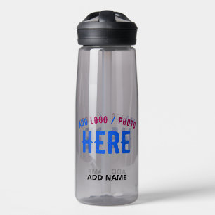 BOTELLA DE AGUA PERSONALIZABLE MODERNO ELEGANTE ASH VERIFICADO MAR