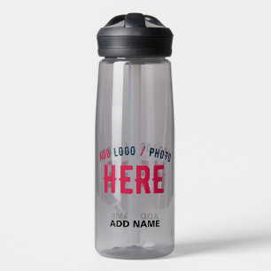 BOTELLA DE AGUA PERSONALIZABLE MODERNO ELEGANTE ASH VERIFICADO MAR