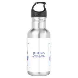 Botella De Agua Personalizable, palo de bautismo adulto