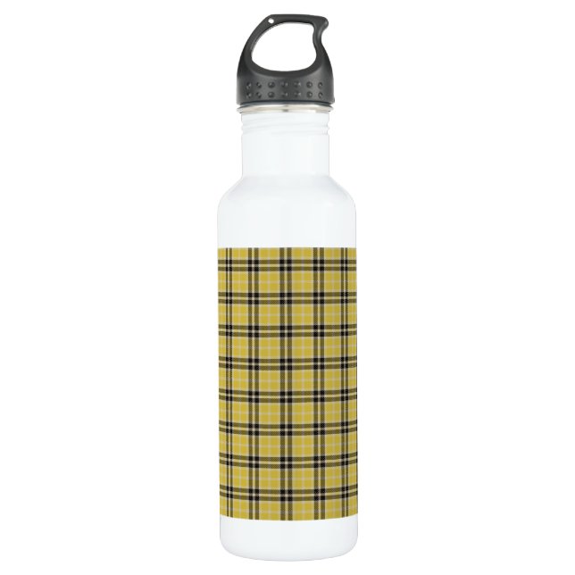 Botella De Agua Personalizable Saffron Plaid (Anverso)