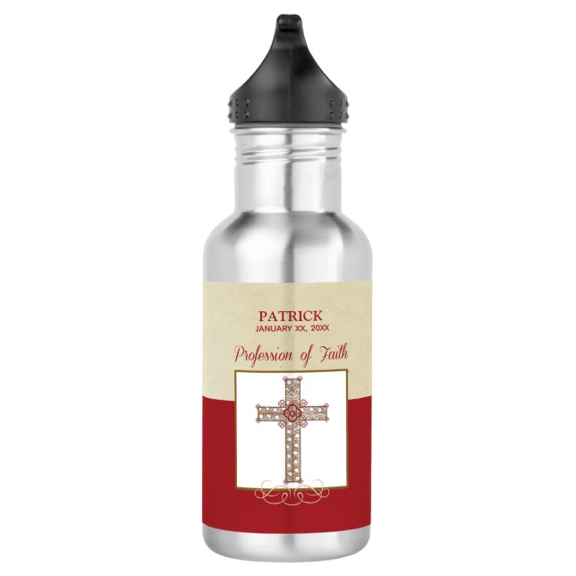 Botella De Agua Personalización, bendiciones de RCIA en profesión  (Derecha)