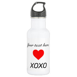 Botella De Agua Personalización de XOXO HEART