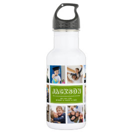Botella De Agua Personalización del Collage de fotos Instagram de