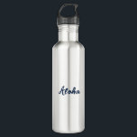 Botella De Agua Personalización o Personalizar<br><div class="desc">Tamaño: Botella de agua (24 oz) Beba más agua. Tu piel, tu pelo, tu cuerpo y tu mente te lo agradecerán. Y ahora, bebe de una botella de agua totalmente personalizable e incluso tu estilo te lo agradecerá. ¡La hidratación está de moda! botella de 24 oz. Fabricada con acero inoxidable...</div>