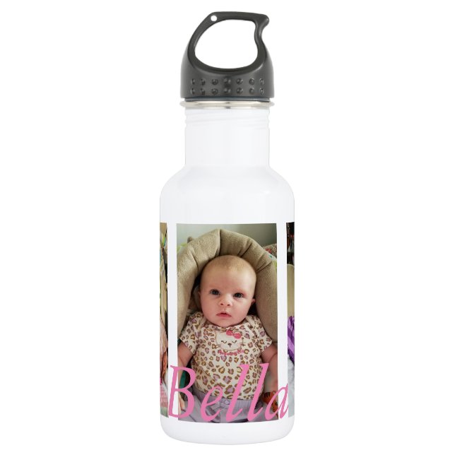 Botella de Agua Personalizada, ¡Agrega tus Fotos! (Anverso)