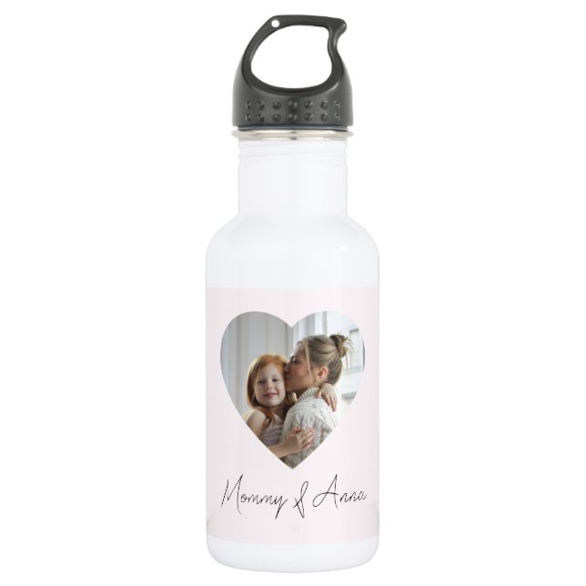 Botella de Agua Personalizada con Nombre y Foto (Anverso)