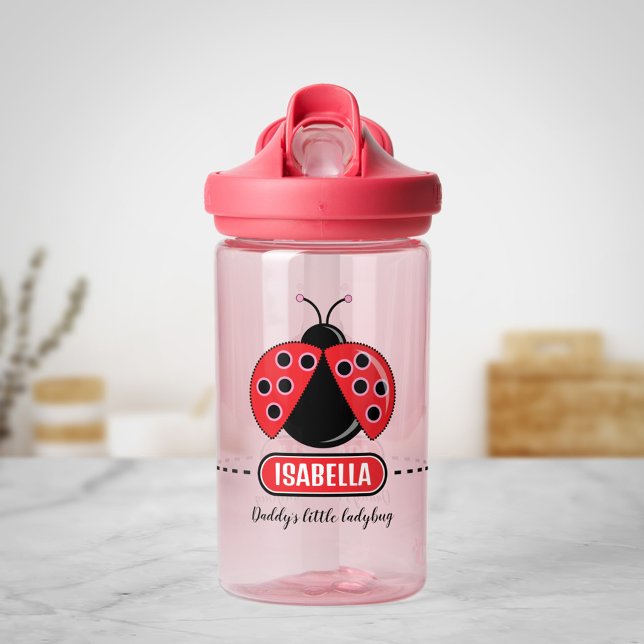 Botella de agua personalizada Cute Ladybug para ni (Subido por el creador)