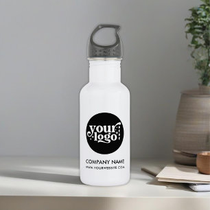 Botella de agua personalizada de 18 oz con logotip