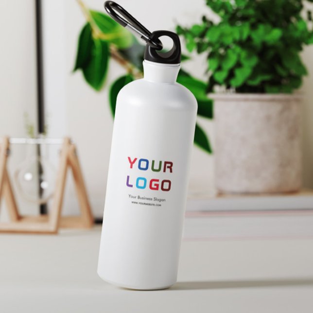 Botella de agua personalizada de 18 oz con logotip (Subido por el creador)